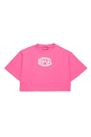 tshirt in cotone rosa DIESEL KIDS | J0170900YI9K378